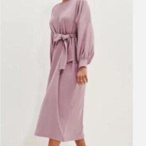 Amour Vert Soft Mauve Sweatshirt Dress, one-size-fits-all